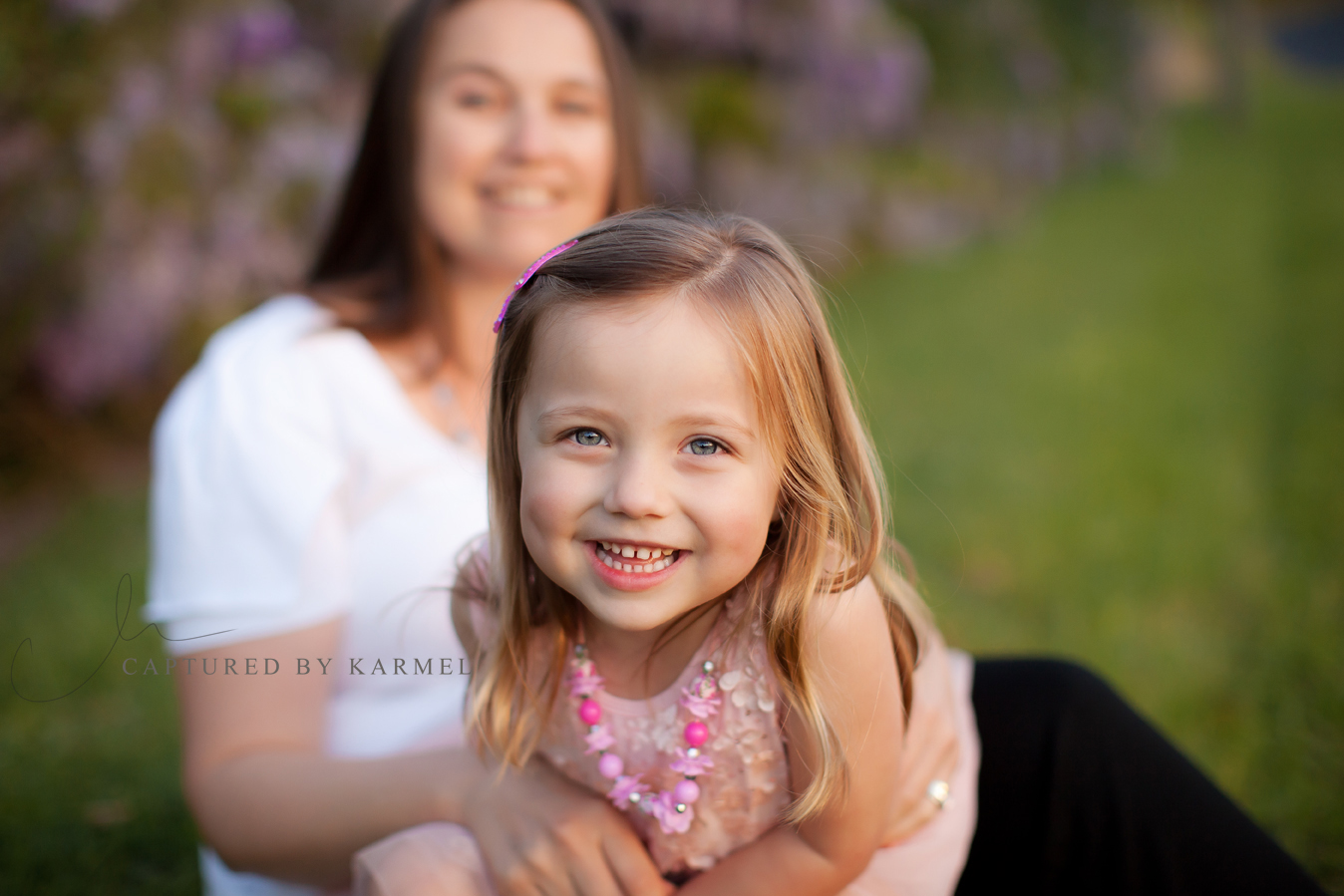 girl in pink dress