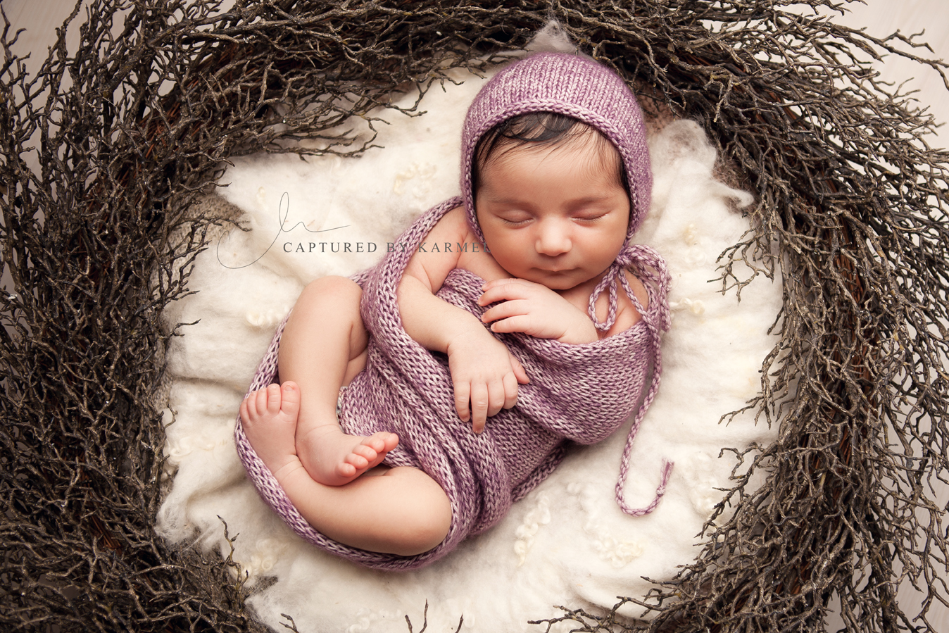 Newborn girl photography