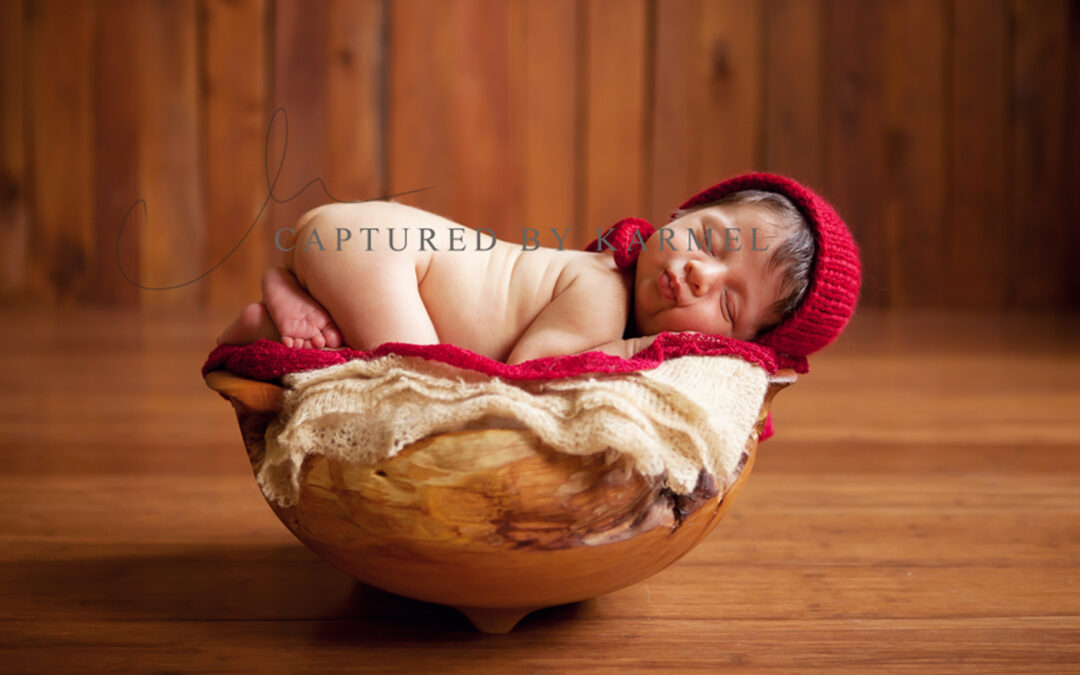 Baby boy on blanket. Newborn photographer nsw