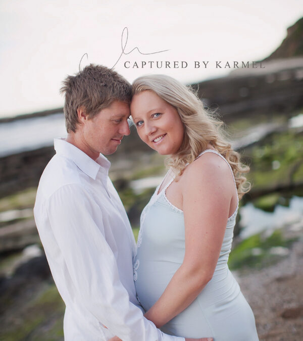 Beach maternity photography